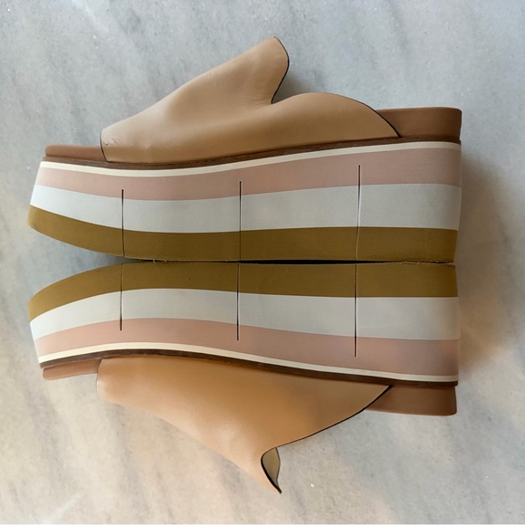 Naked Feet Flow Platform Sandals in Ecru Leather size 9 - Picture 7 of 11